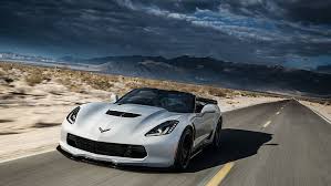 Hd Wallpaper Silver Convertible Car At The Road Chevrolet Corvette Z06 Convertible Wallpaper Flare