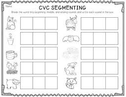 The easycbm phoneme segmenting assessment was designed to exclusively measure. Cvc Segmenting Freebie Phonics Kindergarten Cvc Words Word Work Kindergarten
