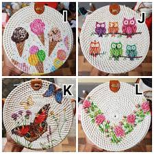 Gambar tas dari eceng gondok paling keren download now jual tas ecen. Tas Rotan Bulat Decoupage Tas Rotan Flowers Tas Rotan Bunga Tas Bulat Bali Shopee Indonesia
