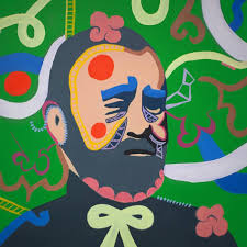 Franklin Pierce (14th, 1853-1857) as painted by Damon Dewitt. This is a bit  of an unusual post as it focuses