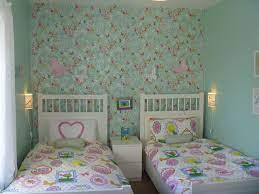 Lovely makeup table and a pink chair are a perfect combo. Sisters Sharing A Small Bedroom Needed It To Be Pretty And Practical Small Shared Girls Bedroom Shared Girls Bedroom Shared Girls Room