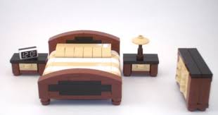 Lego Furniture Master Bedroom Set W King Bed Dresser Nightstands More Ebay Lego Furniture Lego Lego Room