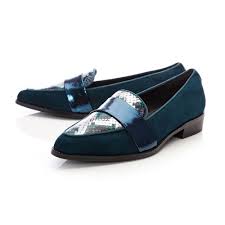 Emista Teal Suede Shoes From Moda In Pelle Uk