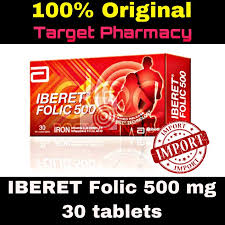 Iberet folic is produced and marketed by abott and is a supplement used in the treatment of iron deficiency anemia and concomitant folic acid deficiency. Best Seller Ready Iberet Folic 500 Mg Asam Folat Box 30 Tab Lazada Indonesia