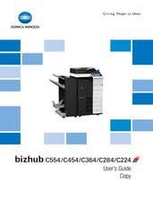Konica minolta bizhub c454e printer driver, fax software download for microsoft windows, macintosh and linux. Konica Minolta Bizhub C454 Manuals Manualslib