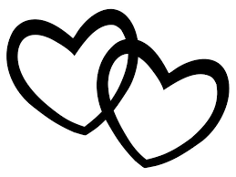Hearts Double Heart Clipart Black And White Valentine Week 6 Heart Clip Art Clip Art Clipart Black And White