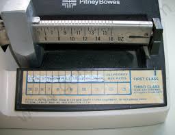 pitney bowes first class postage scale balance 1981