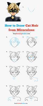 Two families become one, step by step. How To Draw Cat Noir From Miraculous Red Panda Drawing Easy Step By Step Hd Png Download Kindpng