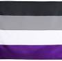 Asexual flag from www.amazon.com