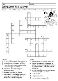 Crossword puzzles are for everyone. Computers And Internet Crossword Puzzle