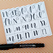 20 Ways To Write The Letter N By Letteritwrite See Also The Video Of Her Writing The Letters Lettering Alphabet Creative Lettering Hand Lettering Alphabet