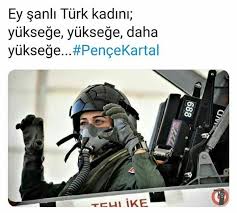 Ey Sanli Turk Kadini Pencekartal Harekati Pilot Hava Kuvvetleri Askeri