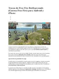 You could obtain the best gaming experience on pc with gameloop, specifically, the benefits of playing garena free fire on pc with gameloop are included as the following aspects Trucos De Free Fire Battlegrounds Garena Free Fire Para Android Y Iphone Yo Telefono Android Sistema Operativo