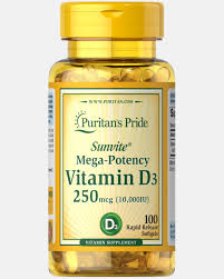 If you're vegetarian, only a few of those choices may be part of your diet. Vitamin D3 250 Mcg 10000 Iu 100 Softgels Puritan S Pride
