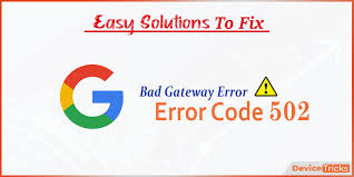 A 502 bad gateway error is a general indicator that there's something wrong with a website's server communication. How To Fix 502 Bad Gateway Error Device Tricks
