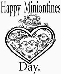 Minion Valentines Day Coloring Pages Minion Valentines Day Coloring Pages Minion Coloring Pages Valentine Coloring Valentine Coloring Pages