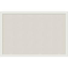 The lightweight material is simple to hang—no more struggling with paper that wrinkles. Ubr2074u0001 U Brands Cork Linen Bulletin Board 20 X 30 Inches White Wood Frame 2074u00 01 Ubr 2074u0001