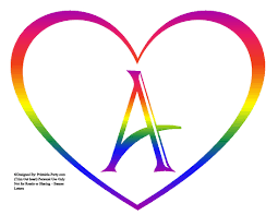 Things are just better if they're in the shape of a heart. Large Printable Heart Shaped Alphabet Letters A Z Heart Letters For Banners