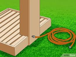 Learn how to build a shower pan. How To Build An Outdoor Shower With Pictures Wikihow