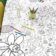 Some are waterproof and require minimal maintenance. Eggnogg Colour In Tablecloth Poster Placemats Various Themes Easter Amazon Co Uk Kitchen Home