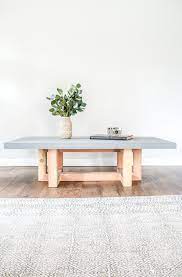 Diy concrete river table | how to build a concrete coffee table. How To Make A Diy Geometric Concrete And Wood Coffee Table