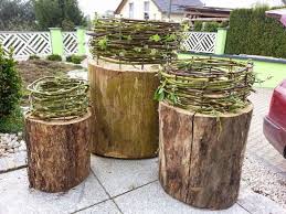 Baumstamm Deko Wohnung Garten Deko Gartendesign Ideen Gartendekor
