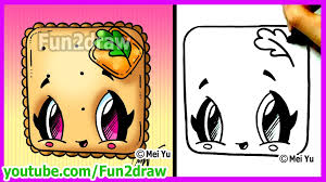 Easy Cute Things To Draw Biscuit Cookie Cheese Fun2draw Drawing Channel Fun2draw Cute Drawings Drawing Videos For Kids