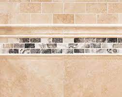 White trim and wall paneling provide crisp contrast. Mosaic Tile Border Trim Tile Trim Tile Edge Trim Tile Edge