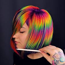 Check out the hottest prom hairstyles for short hair & have a look you'll always remember for the night you'll never forget. 30 Bright Rainbow Colored Hairstyles By Russian Artist Snezhana Vinnichenko Bored Panda