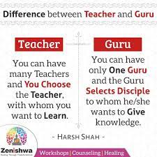 Collection of the best guru quotes by famous authors, inspiring leaders, and interesting fictional characters on best quotes ever. The Difference Between A Teacher And A Guru Guru Teacher Gurupurnima Quote Qotd Quoteoftheday Quotesutra Ze Guru Quotes Reality Quotes Life Quotes