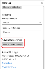 Change the settings in edge. How To Turn On Or Off The Pop Up Blocker In The Microsoft Edge Browser Sony Usa
