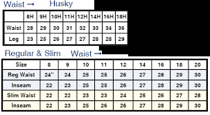 Levis Boys Husky Size Chart Levis Infant Youth 550