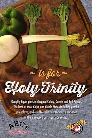 The holy trinity is a classic flavor base when cooking cajun dishes. H Is For Holy Trinity Cajun Crawfish Blogcajun Crawfish Blog Cajun Cooking Creole Cooking Cajun