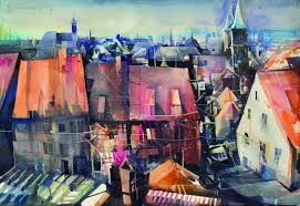 Mixed media on canvas intensive course 6 days! 40 Bernhard Vogel Ideas Watercolor Painting Art