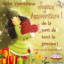 Copier l'image sur le site, profil, forum ou livre d'or. Bon Anniversaire Veronique Picmix