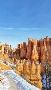 Queens Garden Trail From Sunrise Point In Winter Photos Bryce Canyon National Park Utah Travel Blog Flashpacking America Outdoor Vacation National Park Vacation Bryce Canyon National Park
