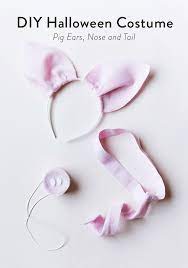 Diy Halloween Costume Pig Ears Nose And Tail Say Yes Pig Costume Diy Pig Costumes Pig Halloween Costume