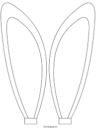 Bunny Ears Coloring Sheet Coloring Page Bunny Ears Template Bunny Ear Coloring Sheets