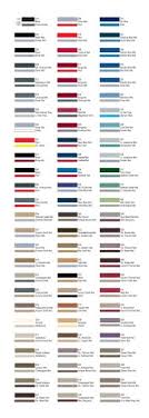 Prostripe Striping Color Chart For Signmaking From Beacon