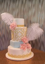 Vintage weddings are always trending. Art Deco Gatsby Peonies Wedding Cake Elegant Scalloped A Flickr