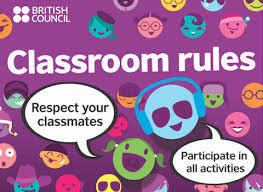 Teens Classroom Rules Posters Dark Purple