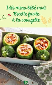 Recette Bebe 18 Mois Courgette Farcie Au Quinoa Et Cabillaud Bledina Recette Recette Facile Courgettes Farcies Recette
