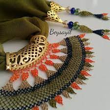 antonia dominguez adli kullanicinin fularlarim panosundaki pin boncuk boncuklu nakis boncuk isi