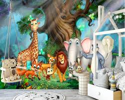 Download gambar sketsa hewan berkaki 4 gambar gambar sketsa hewan via gambar.co.id. Kertas Dinding Kustom Untuk Hewan Hutan Mural Dunia Binatang Hutan Kartun Untuk Kamar Anak Anak Kamar Tidur Ruang Tamu Kertas Dinding Dekorasi Wallpaper Aliexpress