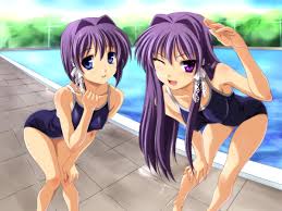 nipples through clothing, school swimsuits, anime, anime girls ...