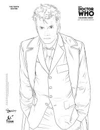 Colored pencil and black ink (mostly because the artist left out very important details, but also to help everything stand out more). Doctor Who Panel To Panel Doctor Who Comics Day 2017 Coloring Pages Part 2