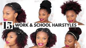 From easy back to school updos to braided back to school hairstyles for medium length hair, we've got you covered with looks and tutorials. 15 Easy Natural Hairstyles For Work And Back To School Video Black Hair Information