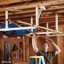 Garage ceiling storage overhead garage storage garage storage systems garage organization organized garage organization ideas basement create an easy diy narrow pegboard storage wall for creating an instant solution to organizing the garage. The Best Way To Create Overhead Garage Storage With Pvc Diy Guide