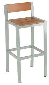 When paired with a padded wood outdoor bar stools are always a popular choice. Lola Aluminum Outdoor Barstool Poly Wood Silver Teak Contemporary Outdoor Bar Stools And Counter Stools By Cortesi Home Houzz