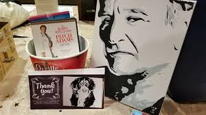 Local artist Robin from Augusta for window art